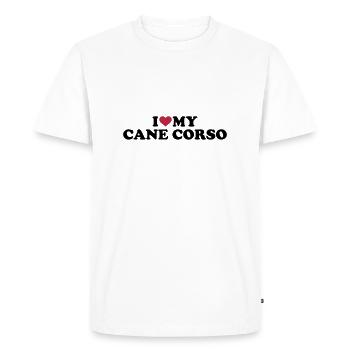 Cane Corso - T-shirt Premium bio Homme - blanc - Devant - Nico (187cm)