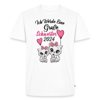 Big Sister 2024 - Men's Premium Organic T-Shirt - white - Front - Nico (187cm)