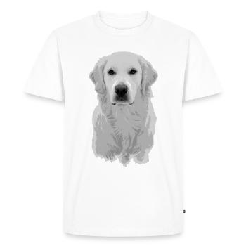 Golden Retriever - T-shirt Premium bio Homme - blanc - Devant - Nico (187cm)
