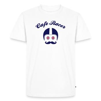 Cafe Racer Messieurs - T-shirt Premium bio Homme - blanc - Devant - Nico (187cm)