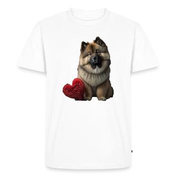 Saint-Valentin Eurasier - T-shirt Premium bio Homme - blanc - Devant - Nico (187cm)