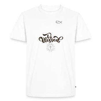 Sois ainsi - T-shirt Premium bio Homme - blanc - Devant - Nico (187cm)