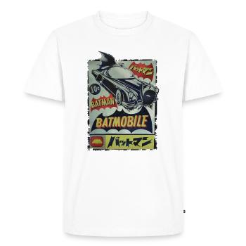 DC Comics Originals Batman Batmobile Japan - Männer Premium Bio T-Shirt - Weiß - Vorne - Nico (187cm)