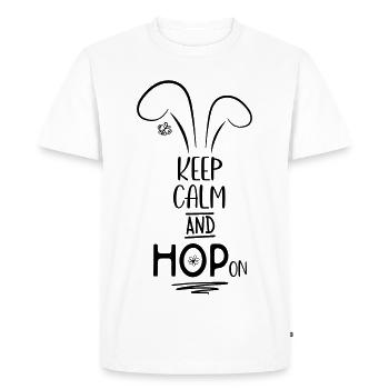 Easter - Men's Premium Organic T-Shirt - white - Front - Nico (187cm)