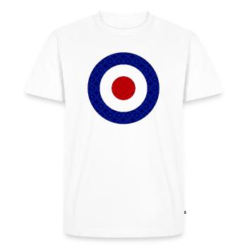 TARGET - Männer Premium Bio T-Shirt - Weiß - Vorne - Nico (187cm)