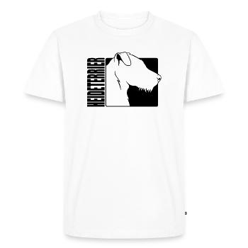 Heath Terrier Profil Chiens Chiens De Chasse Wilsigns - T-shirt Premium bio Homme - blanc - Devant - Nico (187cm)