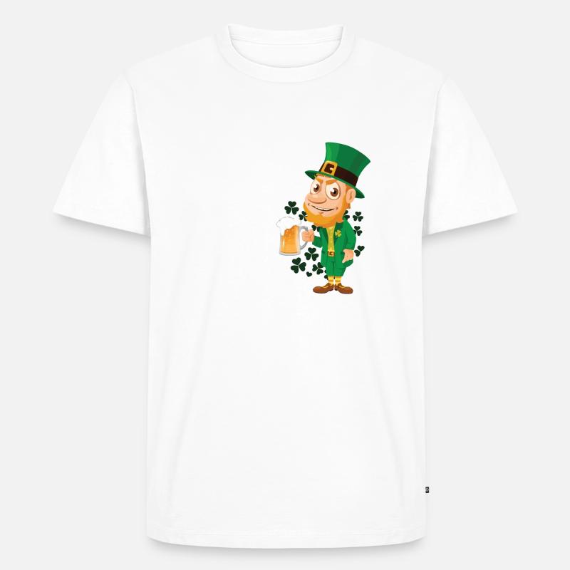 St. Patrick Day - Männer Premium Bio T-Shirt - Weiß