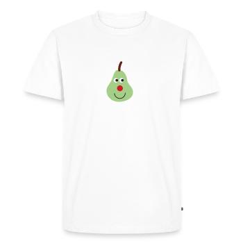 Poire de Noël - drôle - T-shirt Premium bio Homme - blanc - Devant - Nico (187cm)