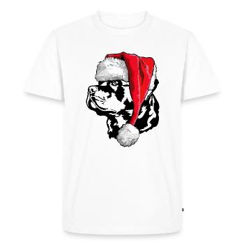 Père Noël Rottweiler Père Noël Père Noël Wilsigns - T-shirt Premium bio Homme - blanc - Devant - Nico (187cm)