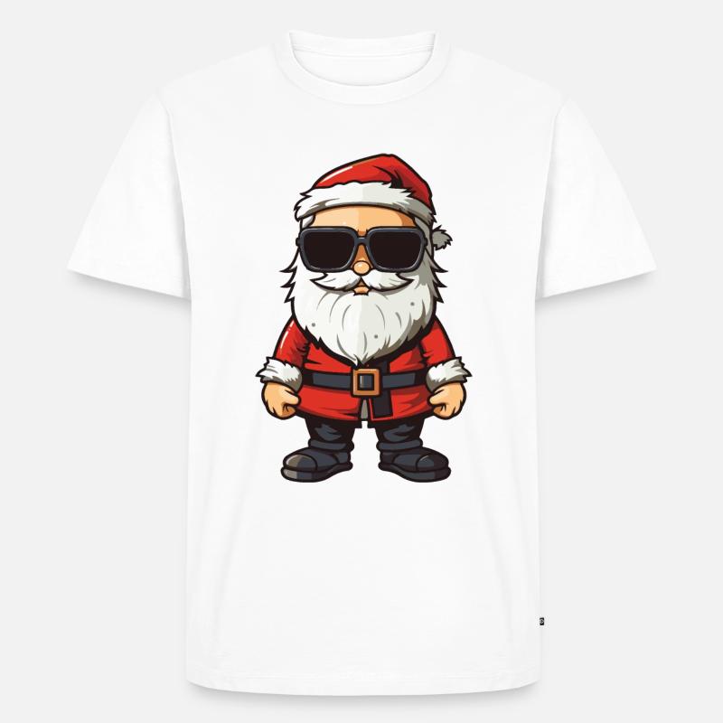 Weihnachtsmann Comic Santa Xmas - Männer Premium Bio T-Shirt - Weiß