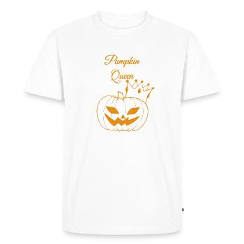 Reine de la citrouille - T-shirt Premium bio Homme - blanc - Devant - Nico (187cm)