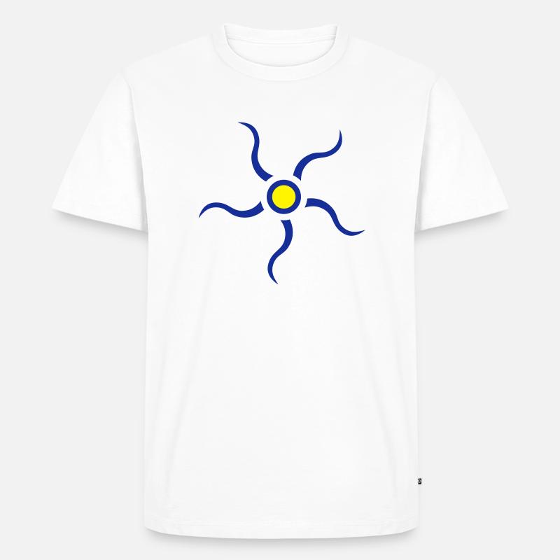 Sonnensymbol - Männer Premium Bio T-Shirt - Weiß