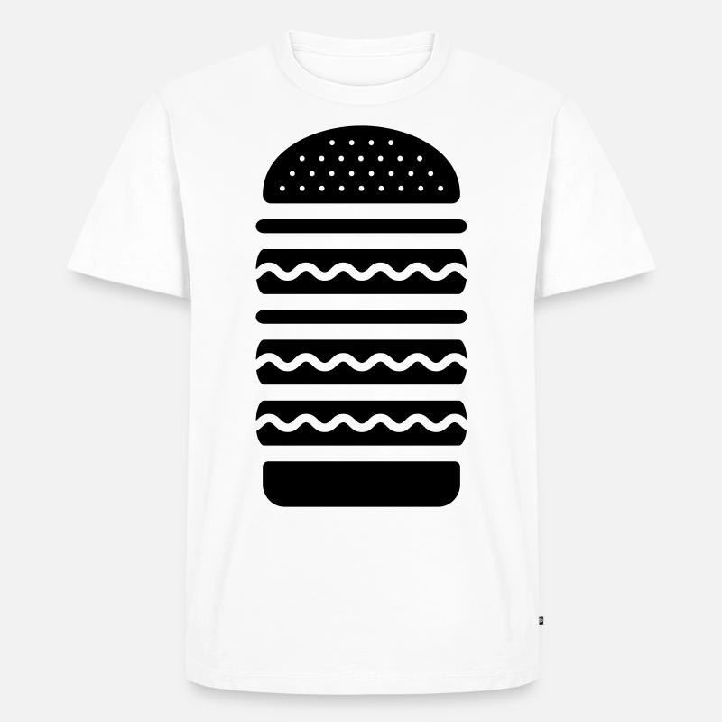 Big Burger Küche - Männer Premium Bio T-Shirt - Weiß