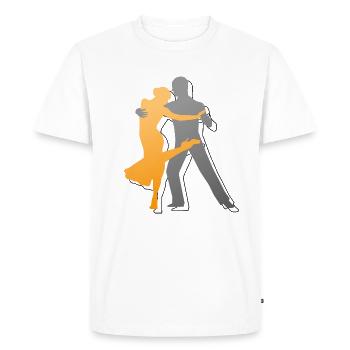 Tango Argentino Dance Gift - Men's Premium Organic T-Shirt - white - Front - Nico (187cm)