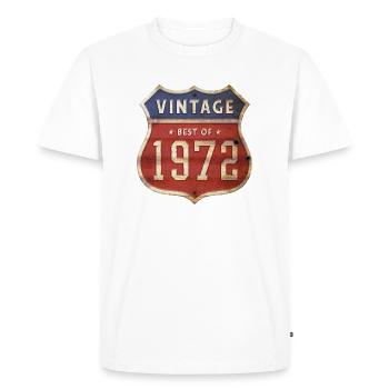 52 Years Old Vintage 1972 Limited Edition 52nd - Men's Premium Organic T-Shirt - white - Front - Nico (187cm)