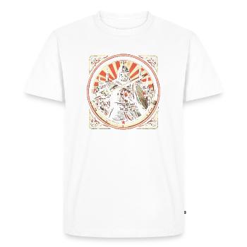 Guerrier ottoman - conquête d’Istanbul en 1453 - T-shirt Premium bio Homme - blanc - Devant - Nico (187cm)