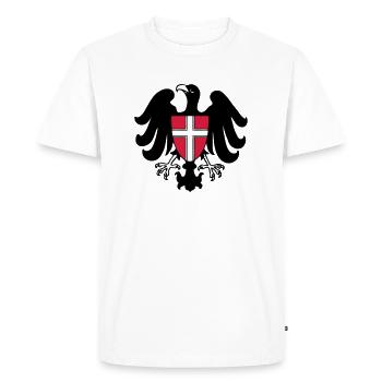 wien drawing austrian eagle vienna flag austria - Men's Premium Organic T-Shirt - white - Front - Nico (187cm)