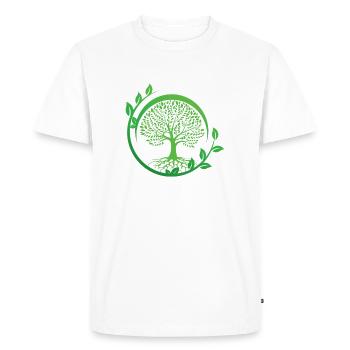 Arbre de vie. Celtique - T-shirt Premium bio Homme - blanc - Devant - Nico (187cm)