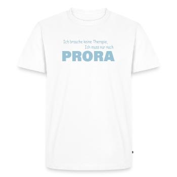 PRORA Therapy - Men's Premium Organic T-Shirt - white - Front - Nico (187cm)
