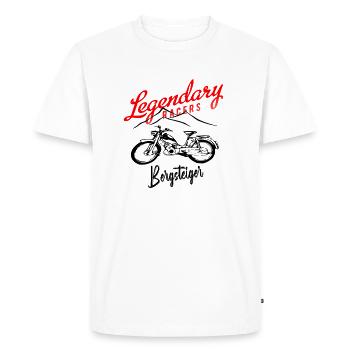 Zündapp Mountaineer Cult Moped - Men's Premium Organic T-Shirt - white - Front - Nico (187cm)