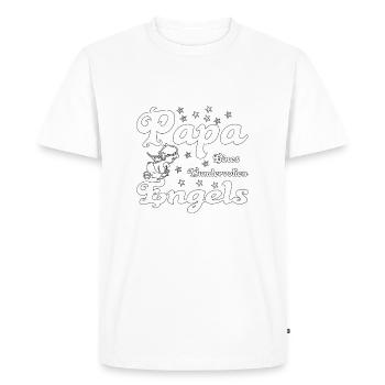 Sternenkind - Papa eines wundervollen Engels - Männer Premium Bio T-Shirt - Weiß - Vorne - Nico (187cm)
