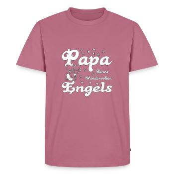 Sternenkind - Papa eines wundervollen Engels - Männer Premium Bio T-Shirt - Mauve - Vorne - Nico (187cm)