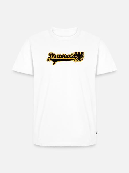 Dortmund lettering 01 - Men's Premium Organic T-Shirt - white