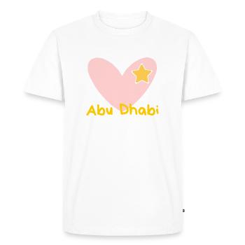 Abu Dhabi - Travel - United Arab Emirates - Souvenir - Men's Premium Organic T-Shirt - white - Front - Nico (187cm)