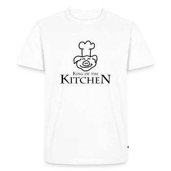 King Of The Kitchen - T-shirt Premium bio Homme - blanc - Devant - Nico (187cm)