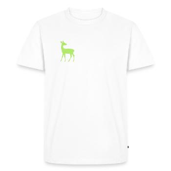 Biche - T-shirt Premium bio Homme - blanc - Devant - Nico (187cm)