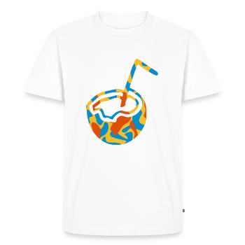 COCO / COCO - CAMO / CAMO - T-shirt Premium bio Homme - blanc - Devant - Nico (187cm)