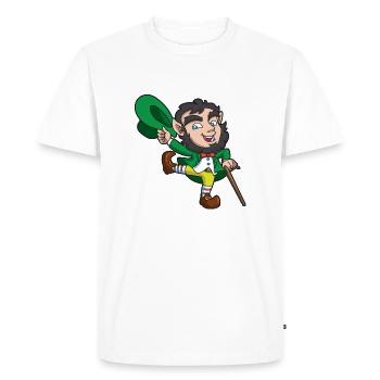 Leprechaun St Patricks - Men's Premium Organic T-Shirt - white - Front - Nico (187cm)