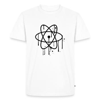 graffiti drops spray atom symbol symbol cool kr - Men's Premium Organic T-Shirt - white - Front - Nico (187cm)