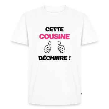 Cousin Kusine Cousin Cousine Baby Family - Men's Premium Organic T-Shirt - white - Front - Nico (187cm)