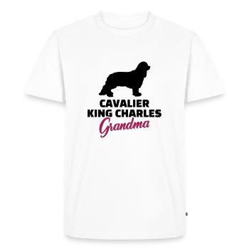 Cavalier King Charles - Men's Premium Organic T-Shirt - white - Front - Nico (187cm)
