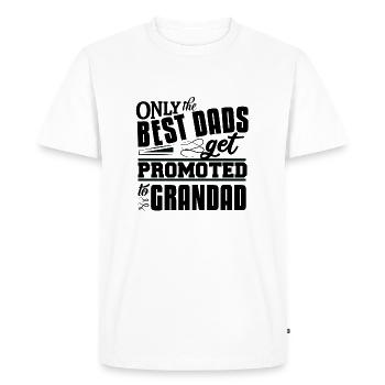 GRANDAD - Men's Premium Organic T-Shirt - white - Front - Nico (187cm)