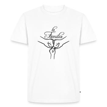 Bébé La Familia - T-shirt Premium bio Homme - blanc - Devant - Nico (187cm)