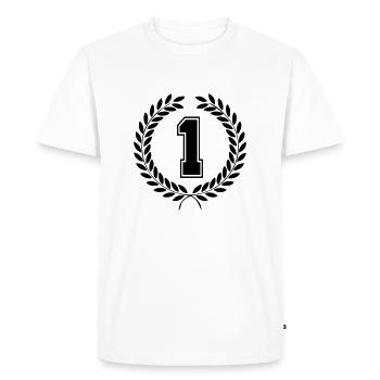 1 - T-shirt Premium bio Homme - blanc - Devant - Nico (187cm)