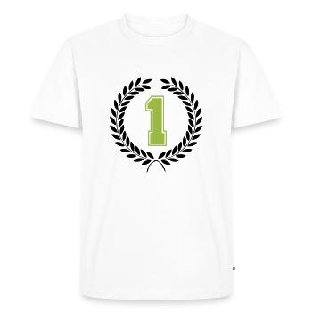 1 - T-shirt Premium bio Homme - blanc - Devant - Nico (187cm)