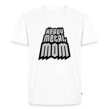 Heavy Metal Mom Logo - T-shirt Premium bio Homme - blanc - Devant - Nico (187cm)