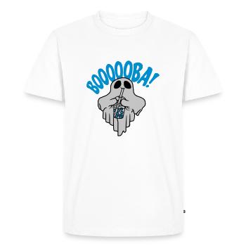 Booba Bubble Tea Spirit - Men's Premium Organic T-Shirt - white - Front - Nico (187cm)