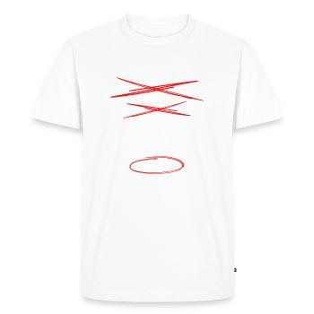Copain fiancé mari est 2020 - T-shirt Premium bio Homme - blanc - Devant - Nico (187cm)