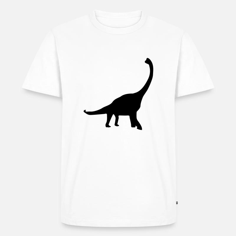 Dinosaurier - Männer Premium Bio T-Shirt - Weiß