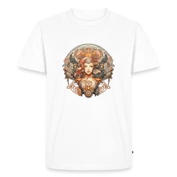 Beauté ex Machina 10 - T-shirt Premium bio Homme - blanc - Devant - Nico (187cm)