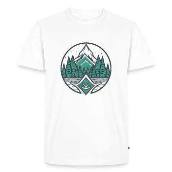 Symphonie de la nature - T-shirt Premium bio Homme - blanc - Devant - Nico (187cm)
