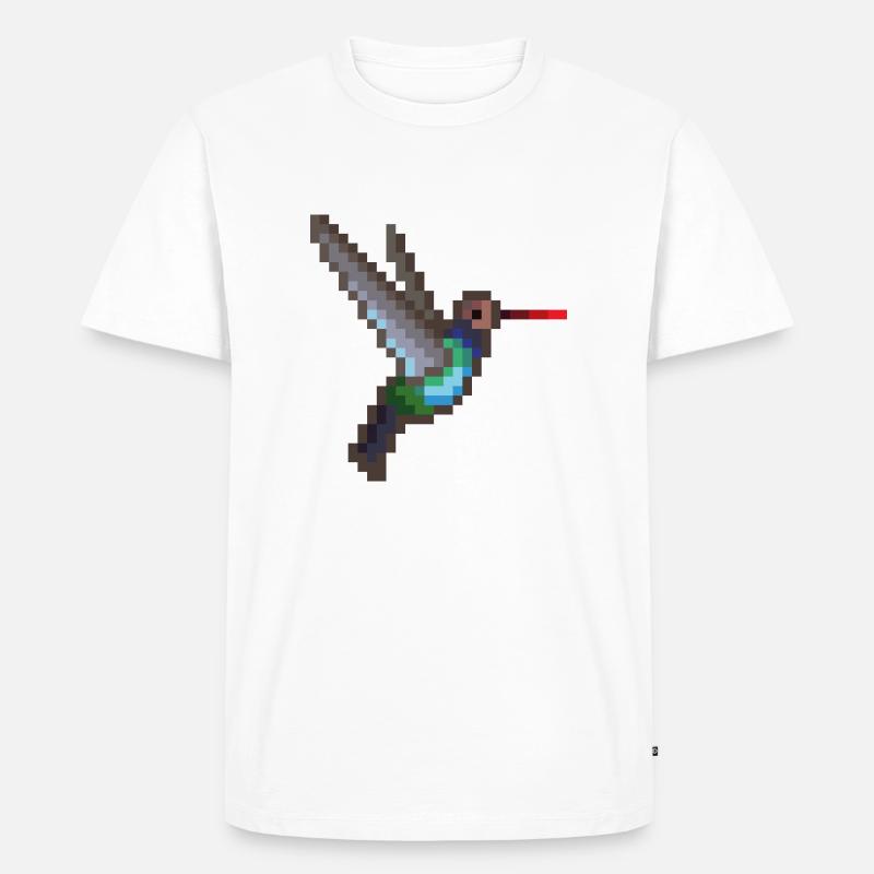 Vogel - Männer Premium Bio T-Shirt - Weiß