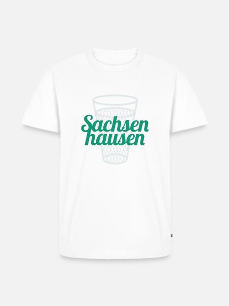 Sachsenhausen - Männer Premium Bio T-Shirt - Weiß