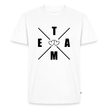 Team Herats - Men's Premium Organic T-Shirt - white - Front - Nico (187cm)