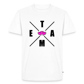 Team Herats - Men's Premium Organic T-Shirt - white - Front - Nico (187cm)