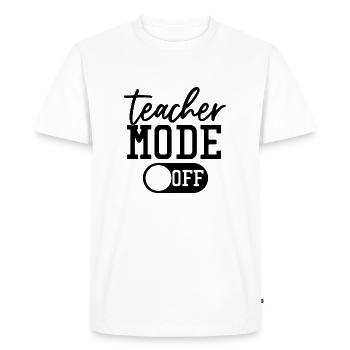 Teacher school elementary school education teacher degree - Men's Premium Organic T-Shirt - white - Front - Nico (187cm)